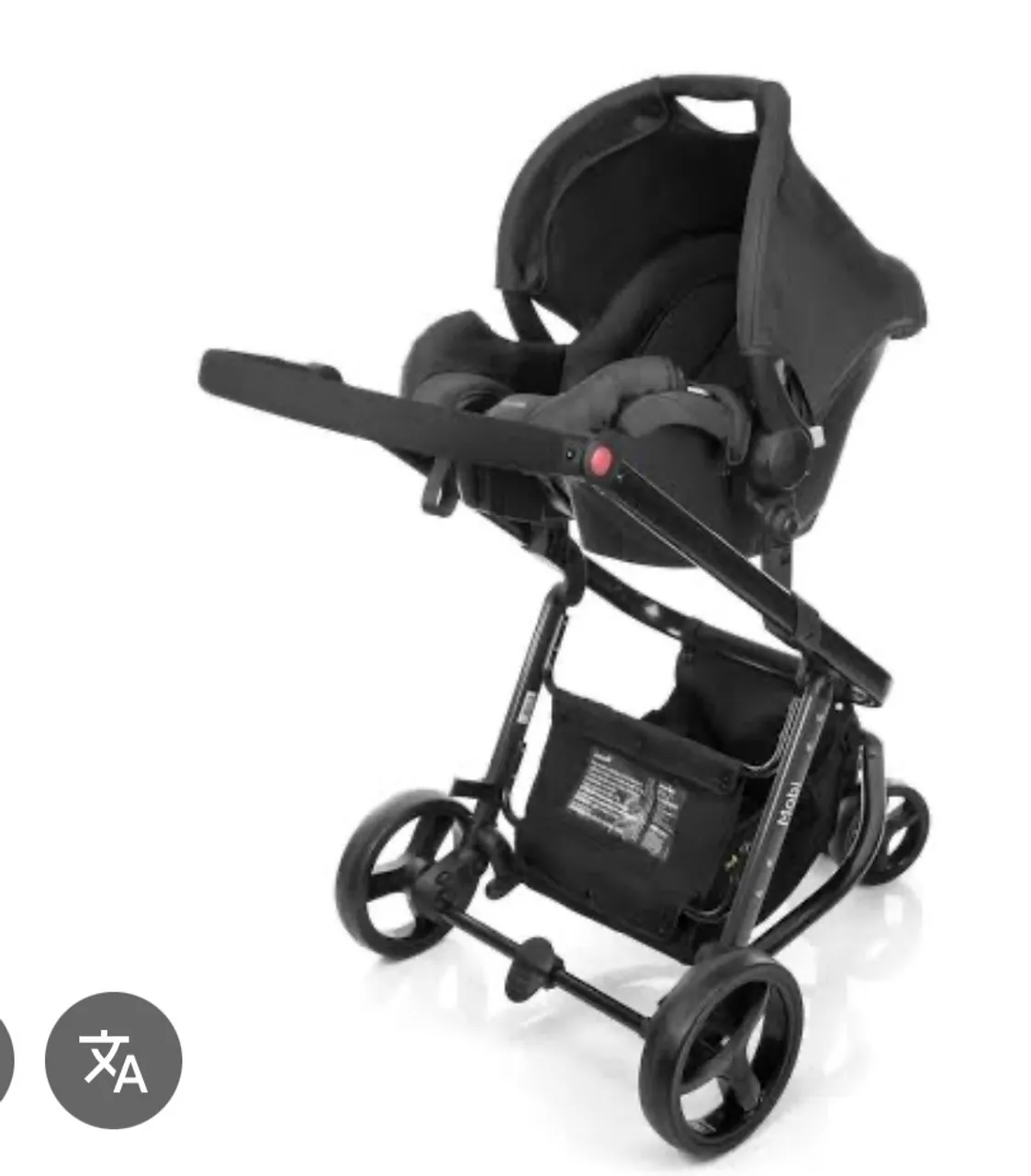 Carrinho de Bebê com Bebê Conforto - Mobi