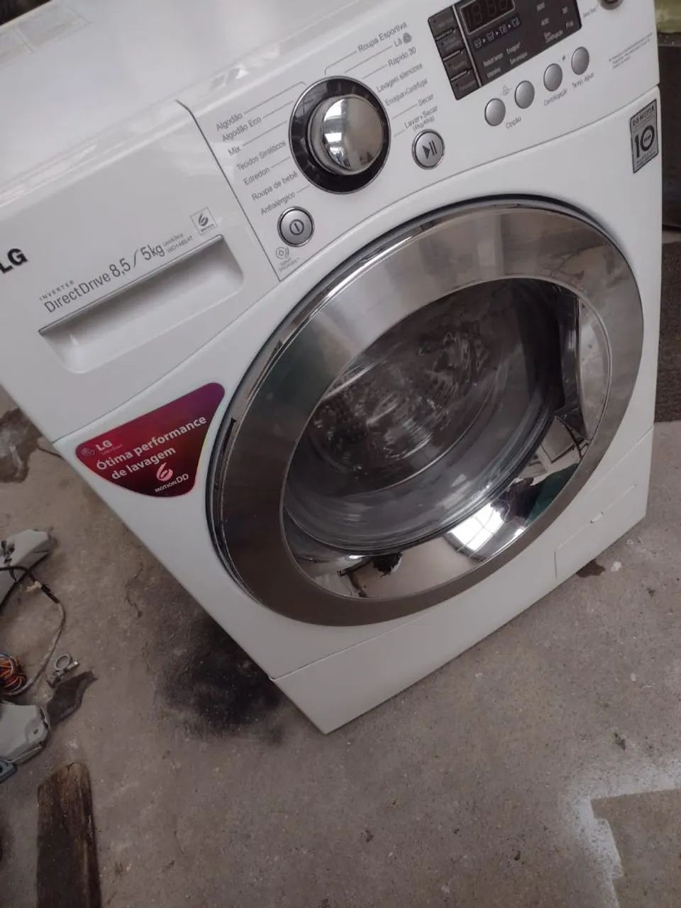 Lava e seca LG Direct Drive 8,5kg em excelente estado tudo funcionando  - Foto 4