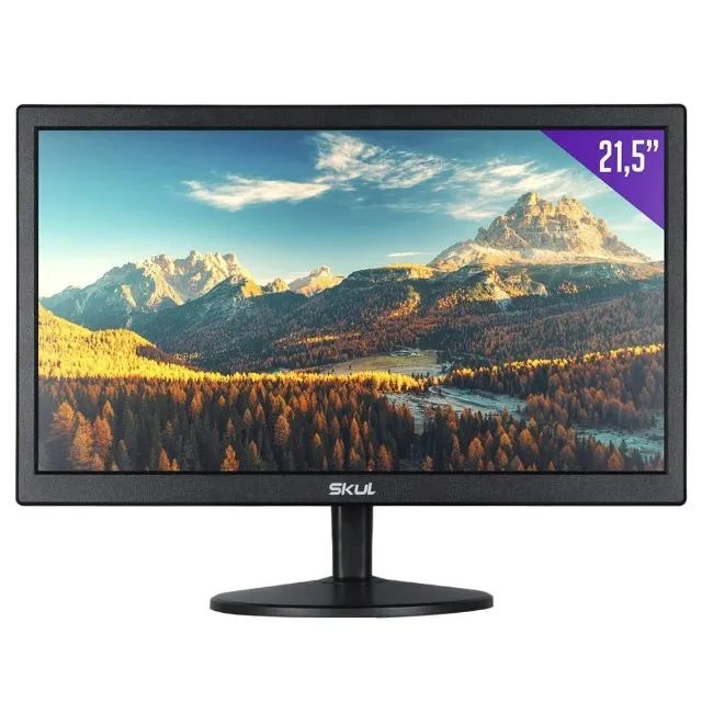 Monitor 21,5'' Skul, 75Hz, 5ms, TN, HDMI e VGA 
