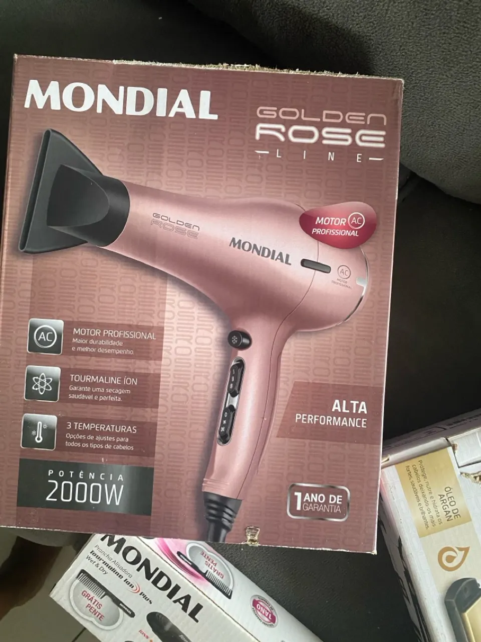 Secador de Cabelo Golden Rose Line 2000W Mondial