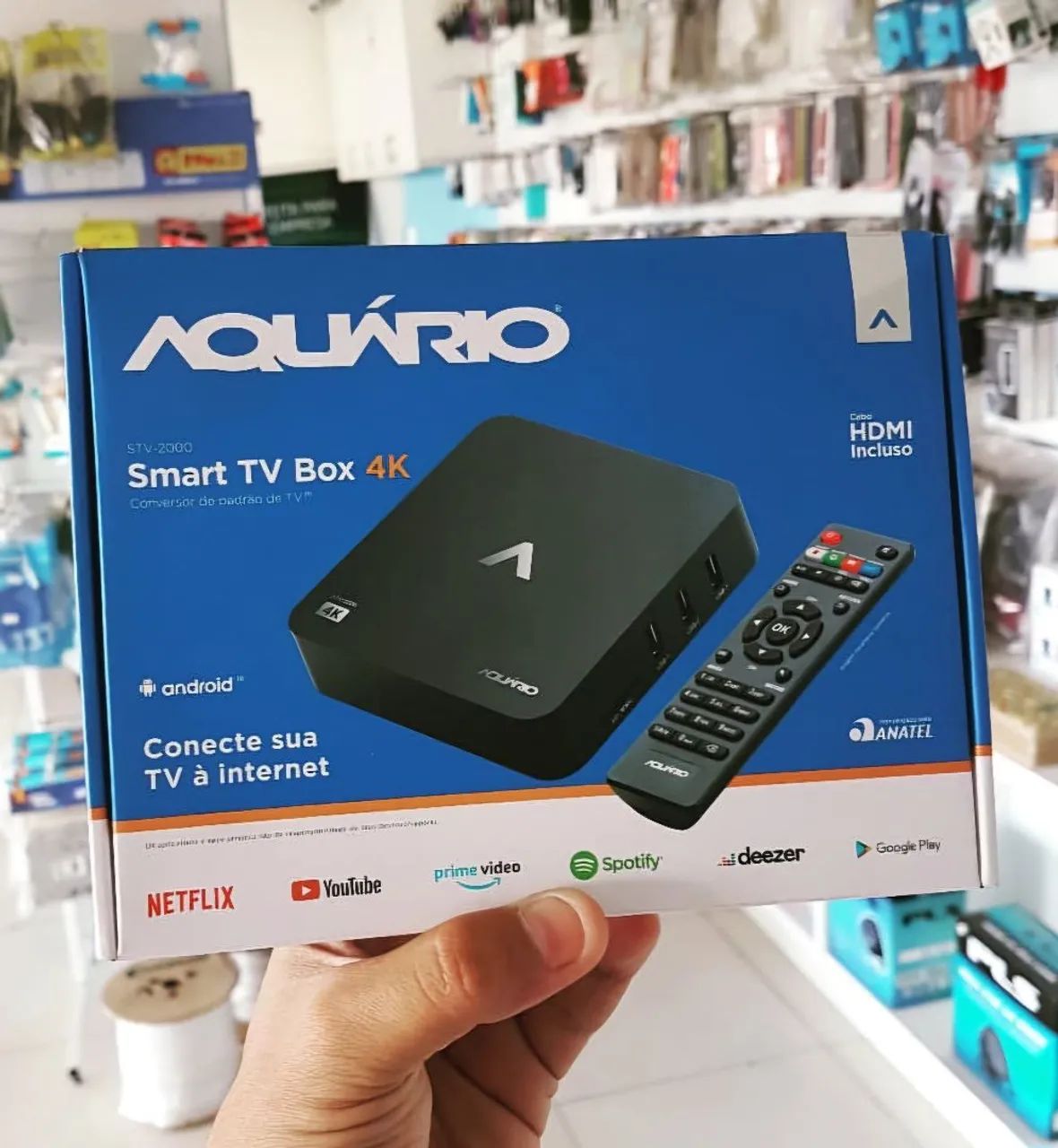 Tv bOx AQUÁRIO- ENTREGO 