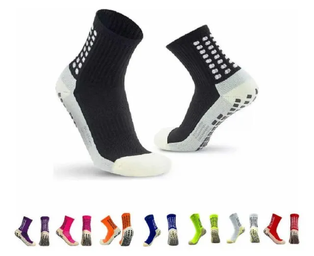 2 pares de Meia Para Futebol Antiderrapante Pro Socks Esportiva Unissex