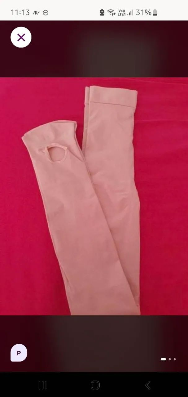 Meia calça bailarina rosa