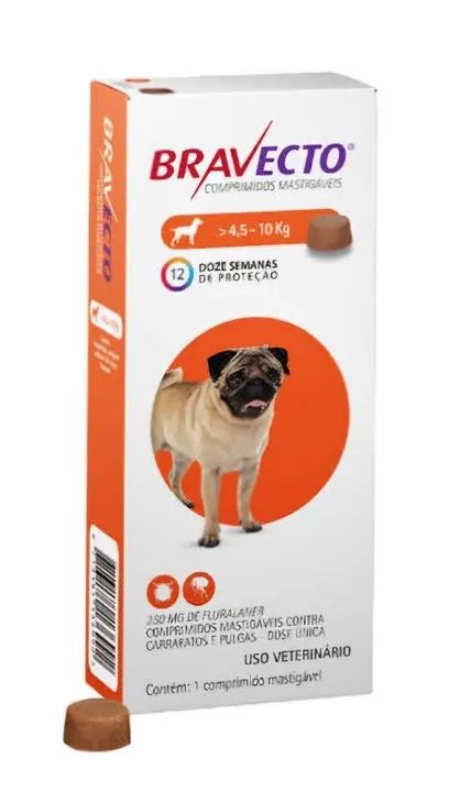 Bravecto para cães de 4,5 a 10 kg 