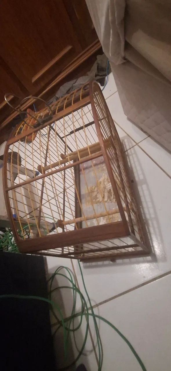 Gaiola  de madeira e fibra  - Foto 3