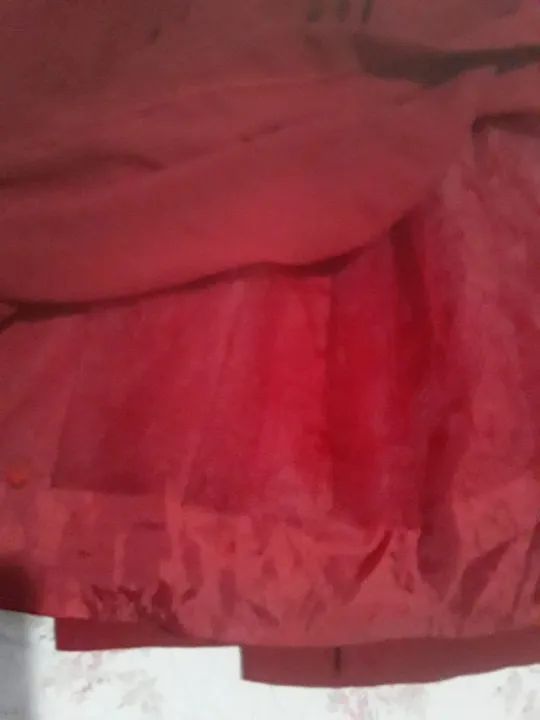 Vestido Infantil Vermelho - 6 anos - Seminovo - Foto 3
