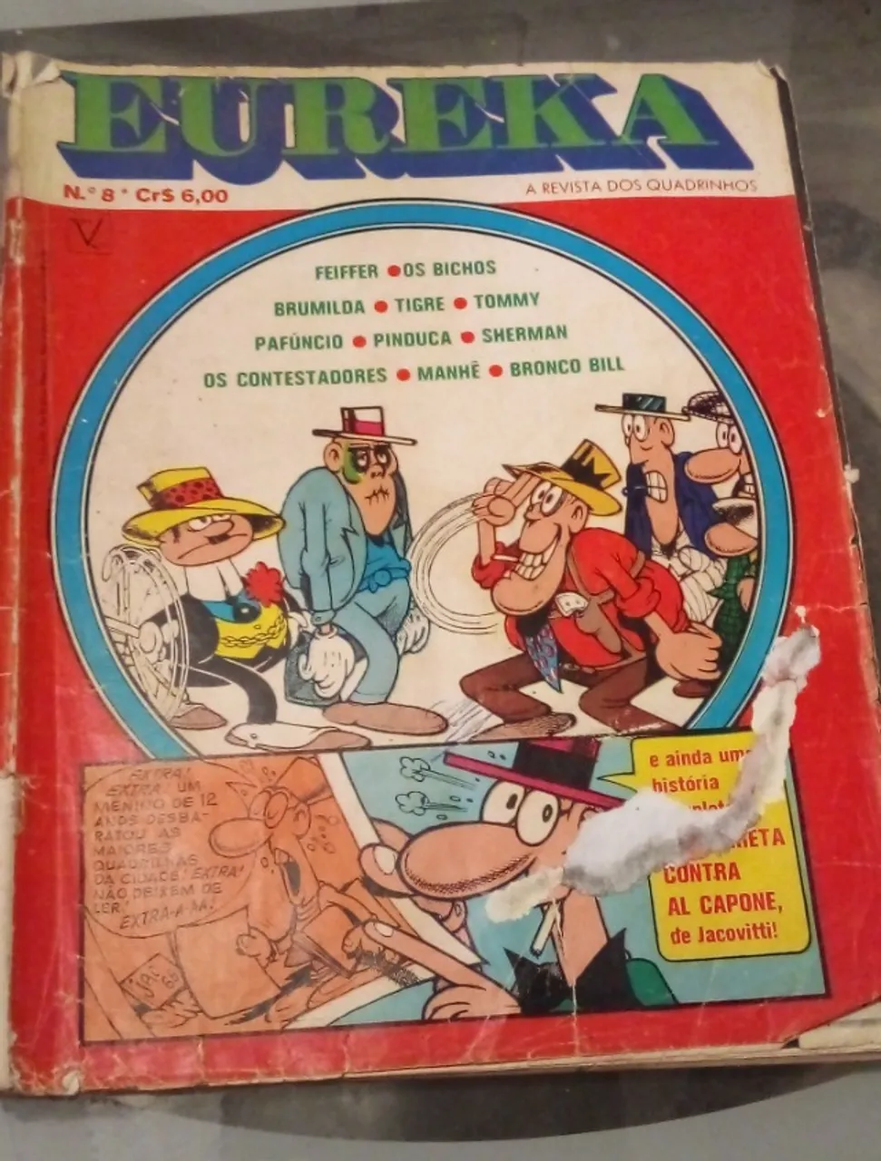 Revista Eureka 8 - A revista dos quadrinhos (Editora Vecchi)