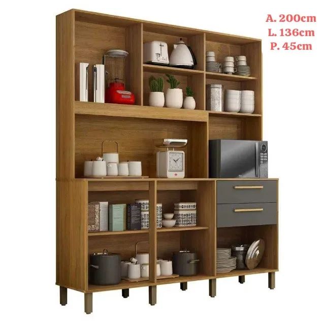 Armário De Cozinha Off White 200cm (MAIS VENDIDO) - Foto 2