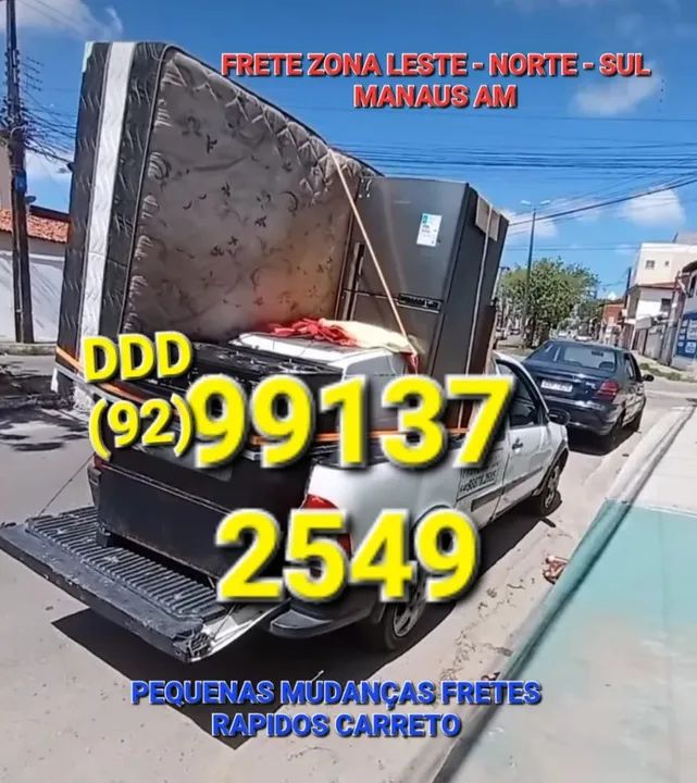 Frete Porto Manaus interior Jorge Teixeira cidade nova zumbi coroado zona leste, norte,sul