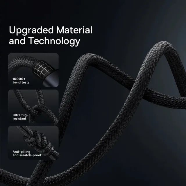Cabo Usb para Usb C 100W 5A Baseus - Foto 5