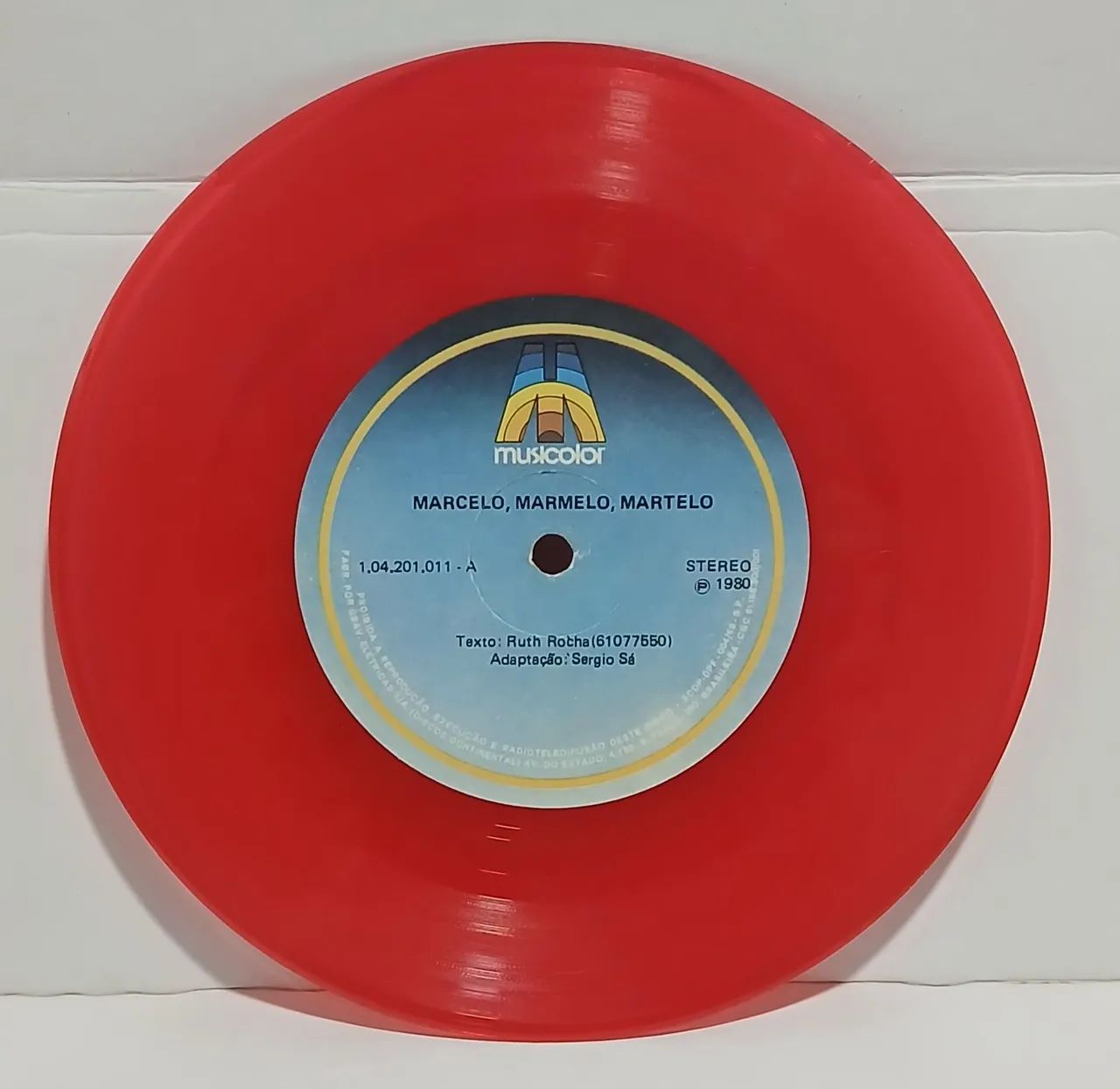 Disco de Vinil Compacto Infantil Ruth Rocha - Marcelo, marmelo, martelo 1980 - Foto 2