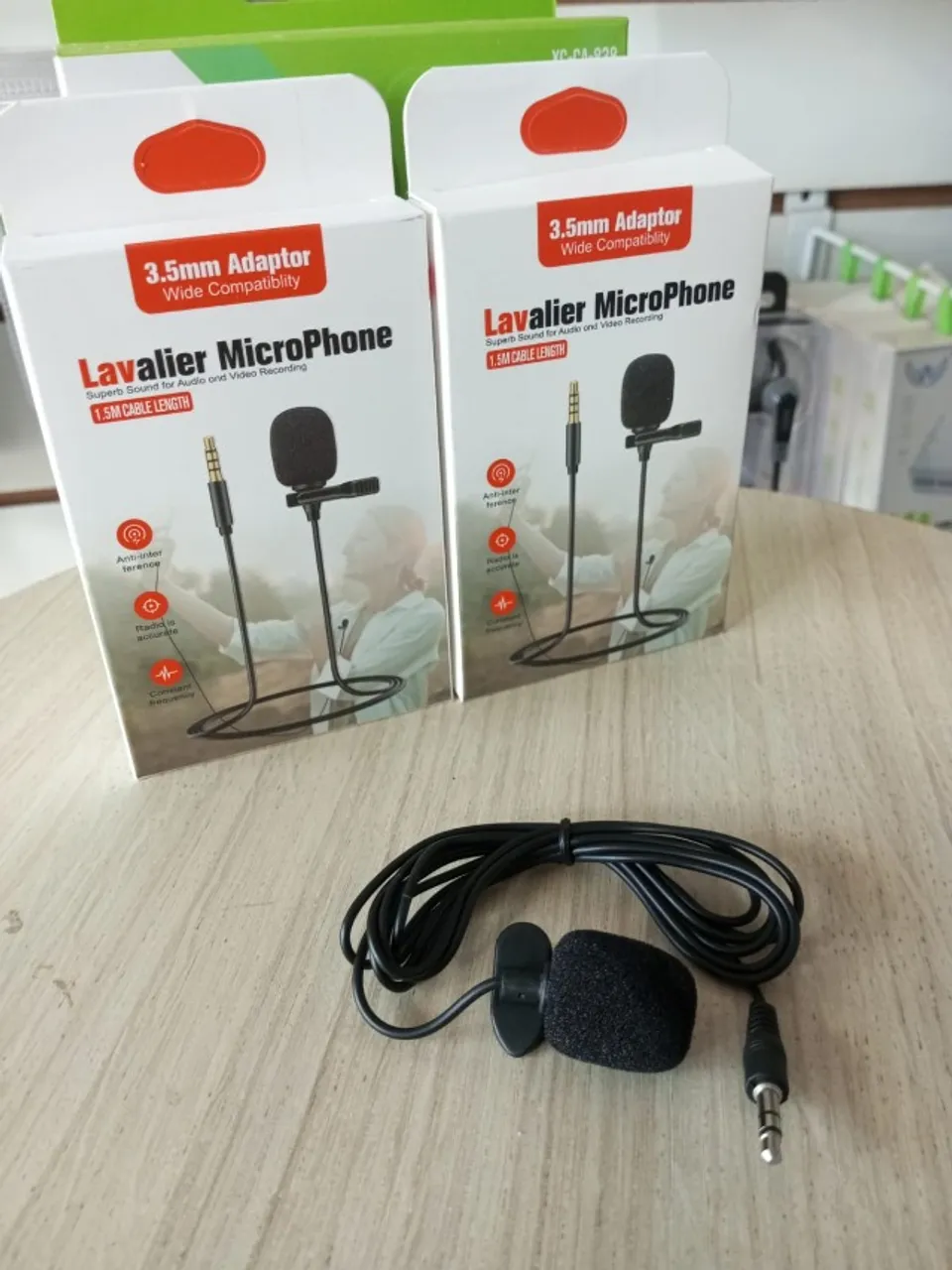 MICROFONE DE LAPELA P2 AUXILIAR