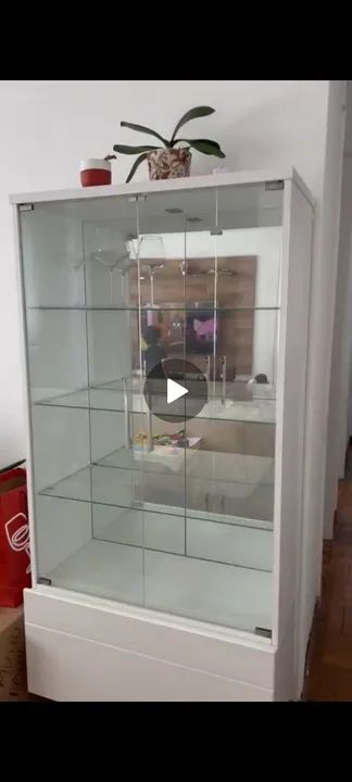 Cristaleira de Vidro Branca - Foto 3