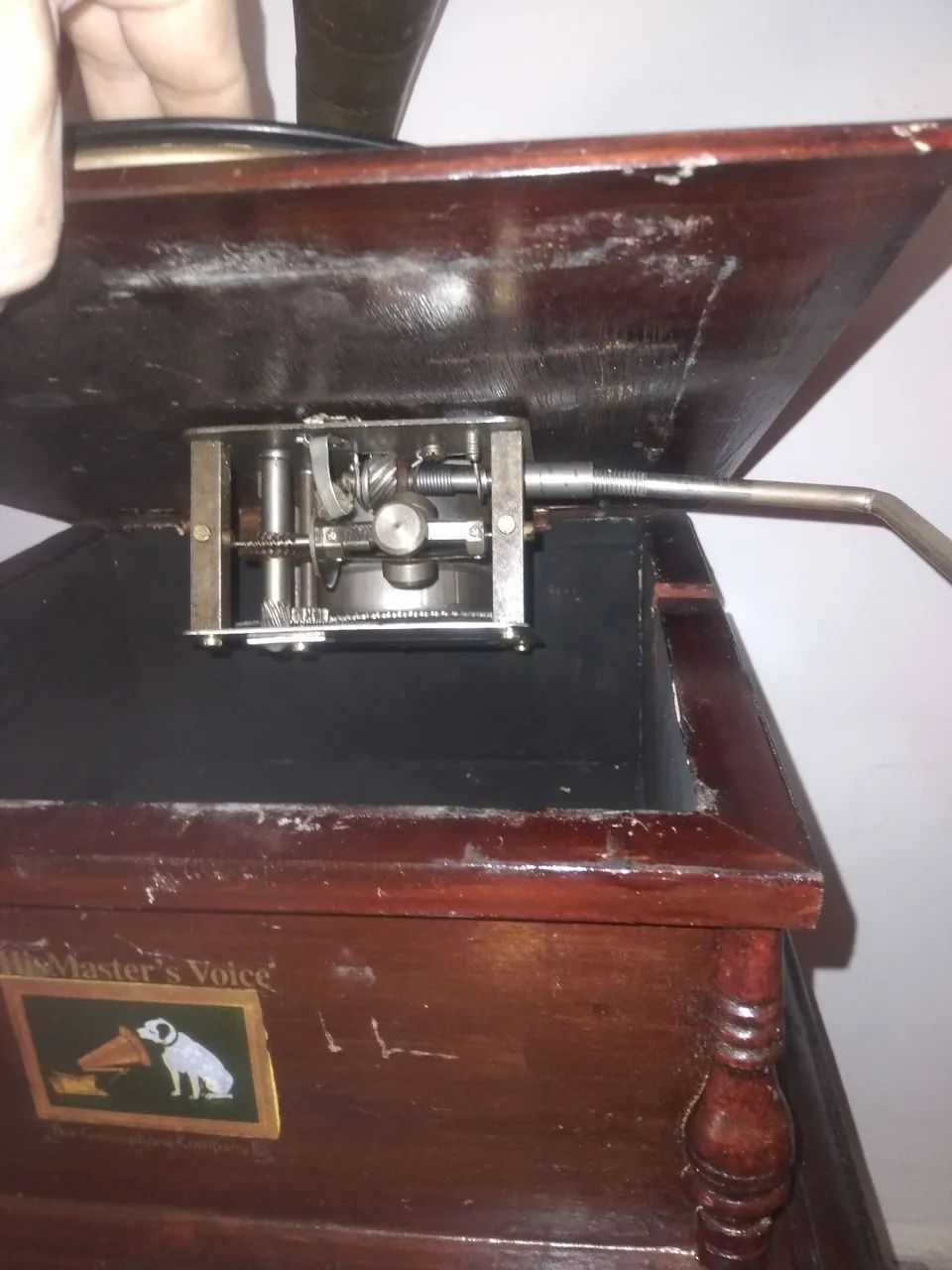 Gramofone Antigo His Master's Voice - Foto 2