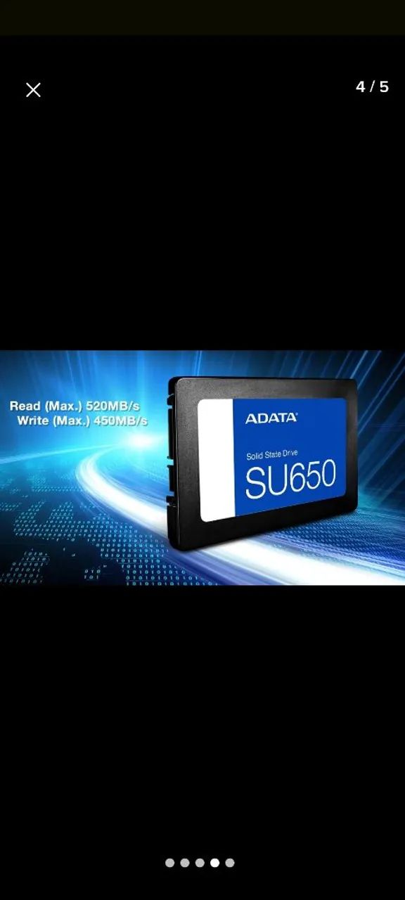 SSD Adata de 256GB lacrado  - Foto 4