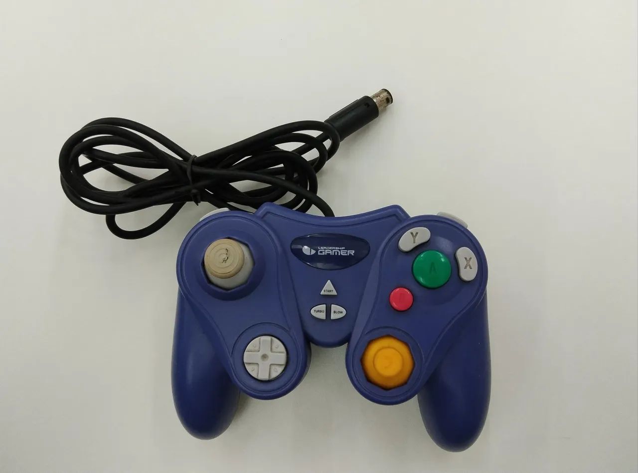 Controle GameCube Leadership Gamer Azul