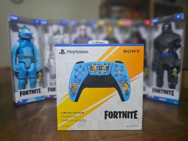 Dualsense Fortnite Edição Limitada Ps5 + 6 Figures