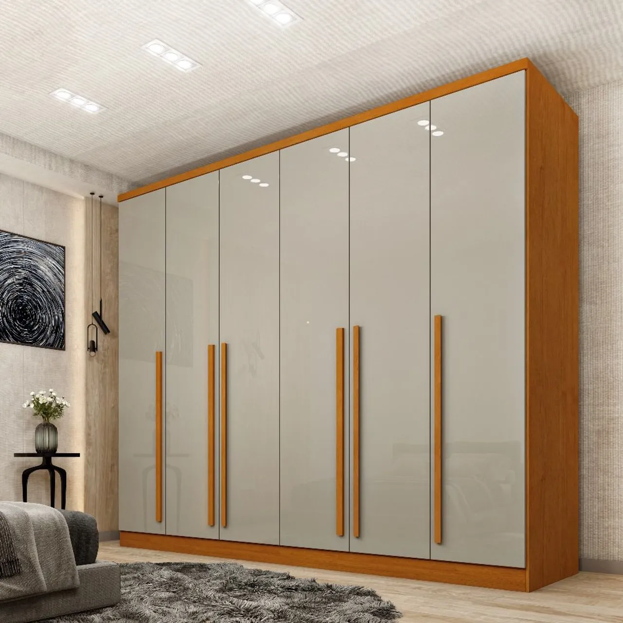 Guarda-Roupa Moderno 2.70 com Design Eleganteq