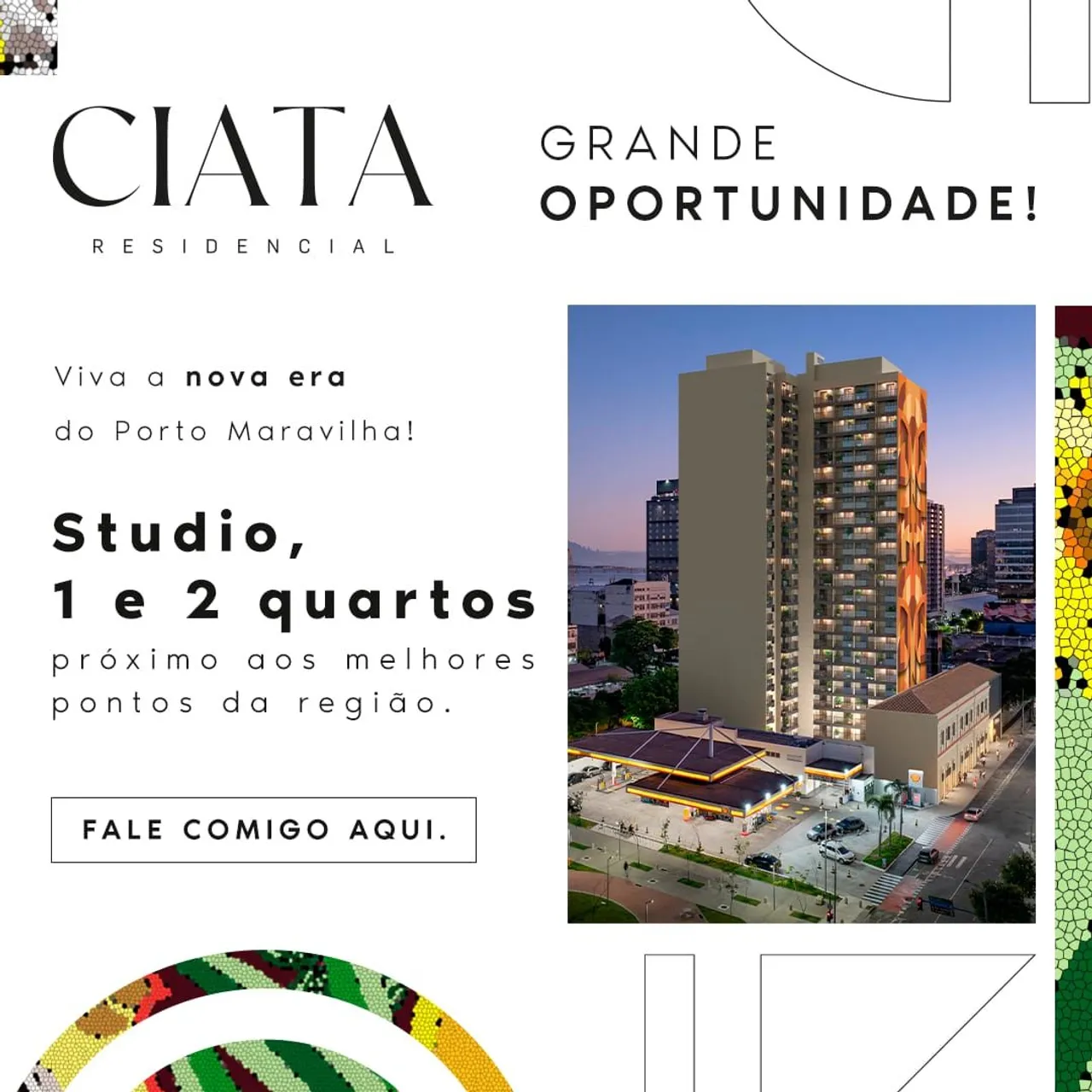 STUDIOS MODERNOS OU 1 QUARTO CONFORTÁVEL PARA MORAR NO PARQUE DO PORTO PORTO MARAVILHA RJ