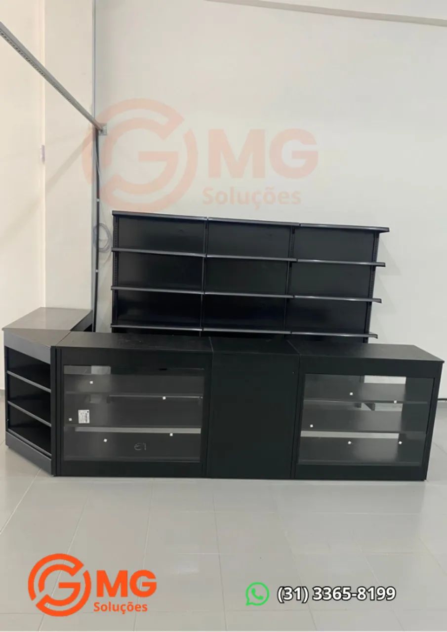 Balcão vitrine para lojas de carro