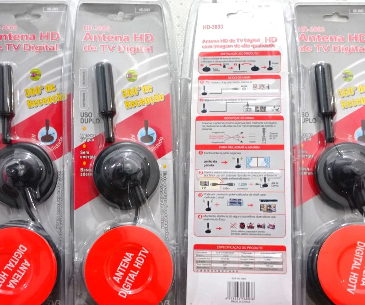 Antena Digital HDTV 360° - Sinal Forte - Uso Duplo - Foto 4