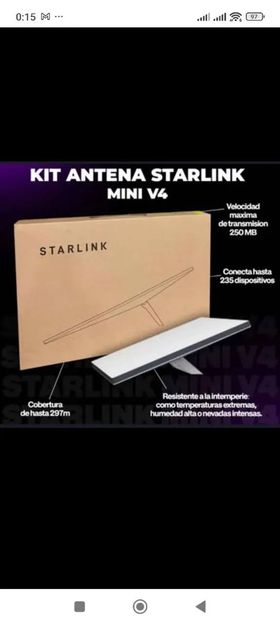  Starlink Mini - NOVA 1 ANO GARANTIA  - Foto 2