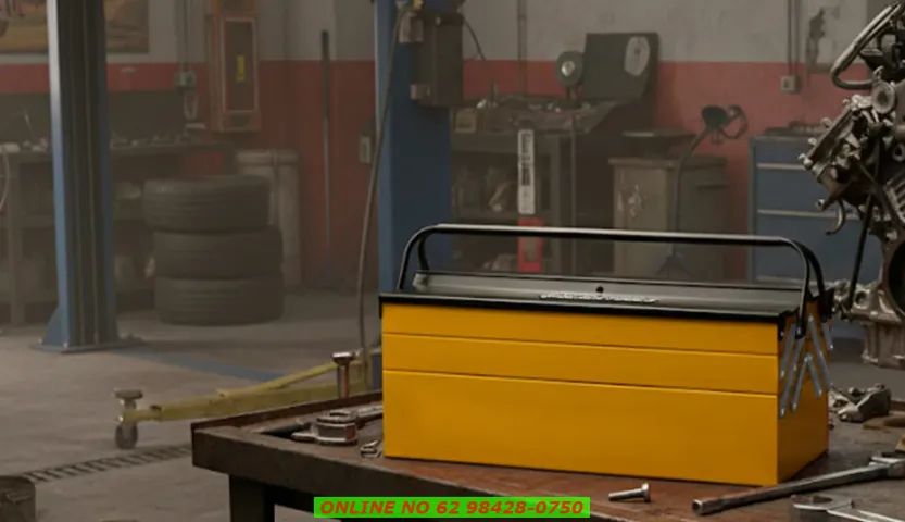 Caixa De Ferramentas Sanfonada Metal 5 Gavetas