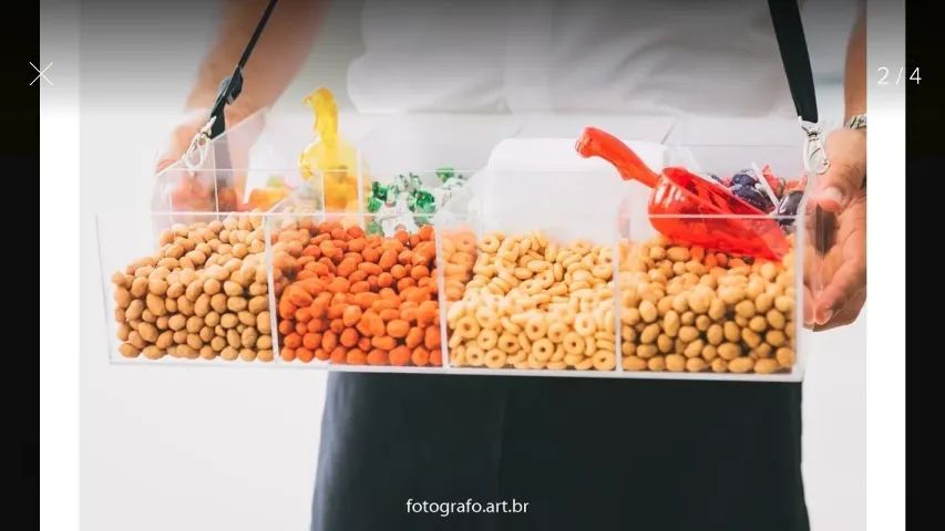 Tabuleiro em Acrílico Volante ou Decoração: para Brigadeiro Colher ou Petiscos (vide foto) - Foto 2