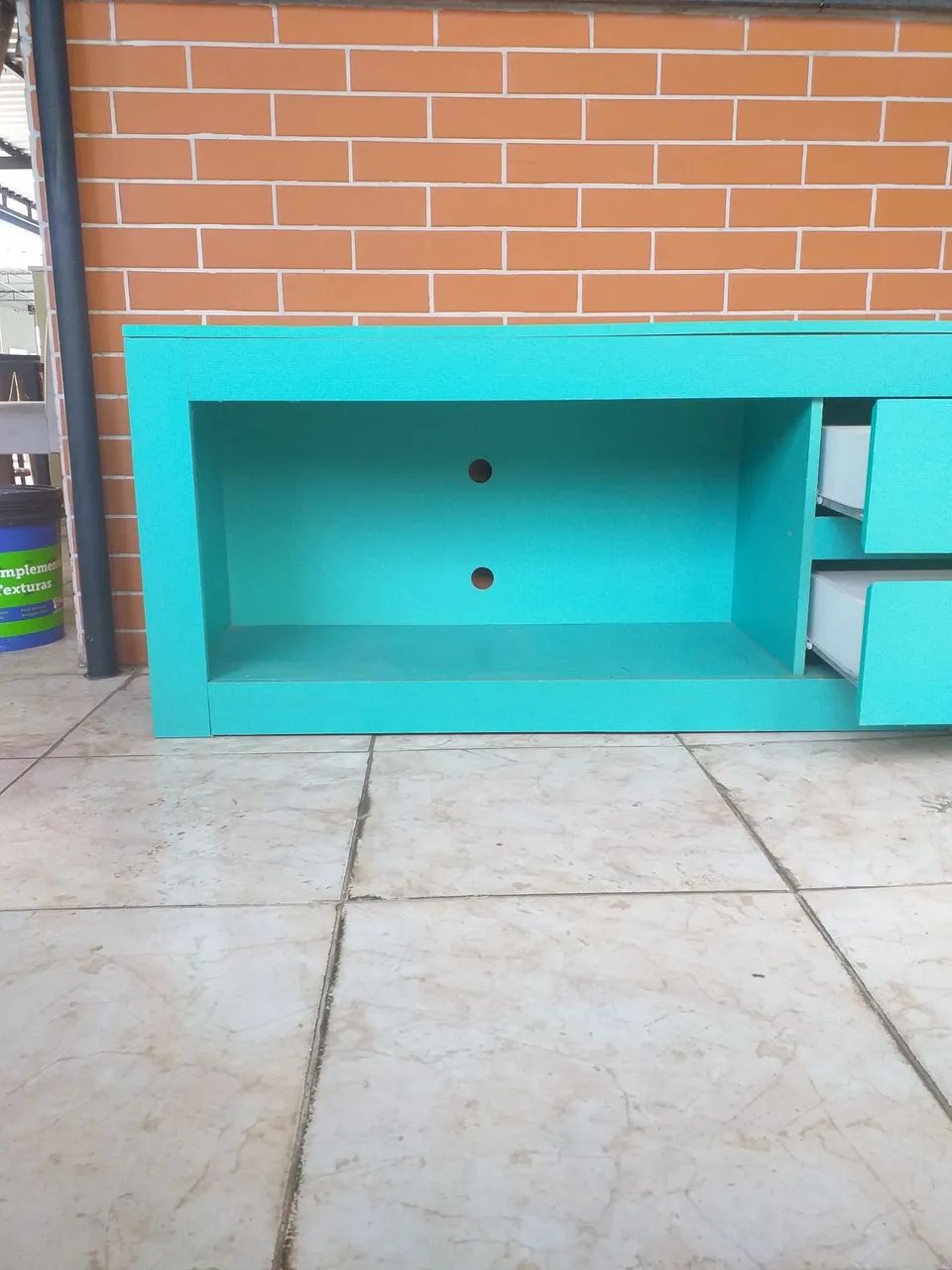 Crack verde com DUAS gavetas GRANDE 1,80 largura  40 PROFUNDIDADE  e 57 ALTURA SEMI NOVO  - Foto 3