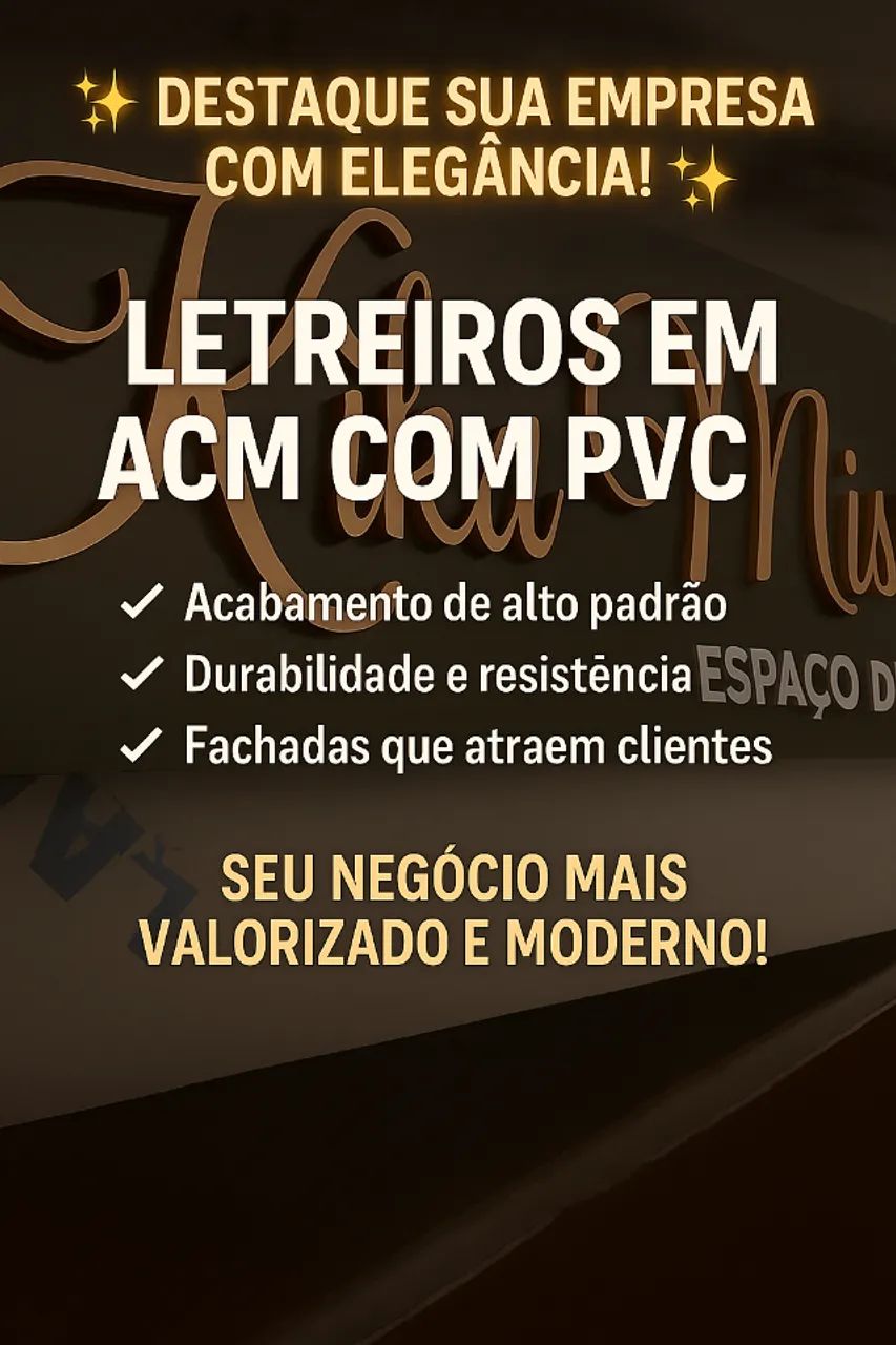fachada de acm letreiros e logomarcas
