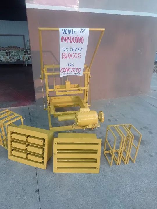 Máquina de fazer blocos de concreto  - Foto 3