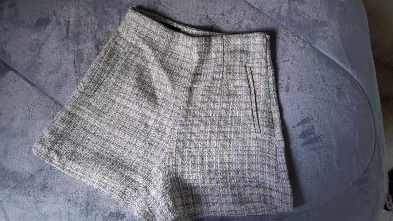 Shorts de Tweed Feminino
