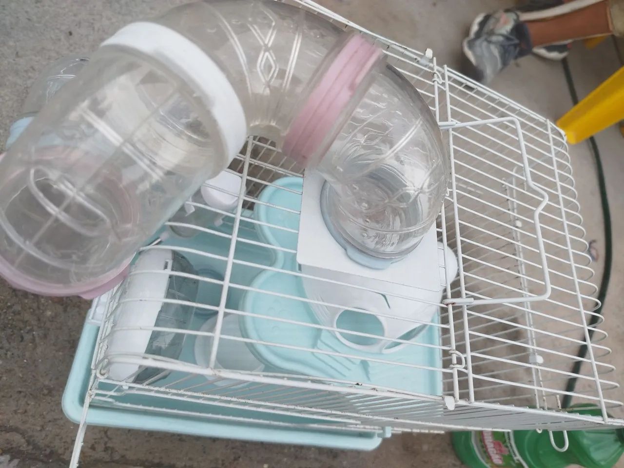 Gaiola para roedores com túnel