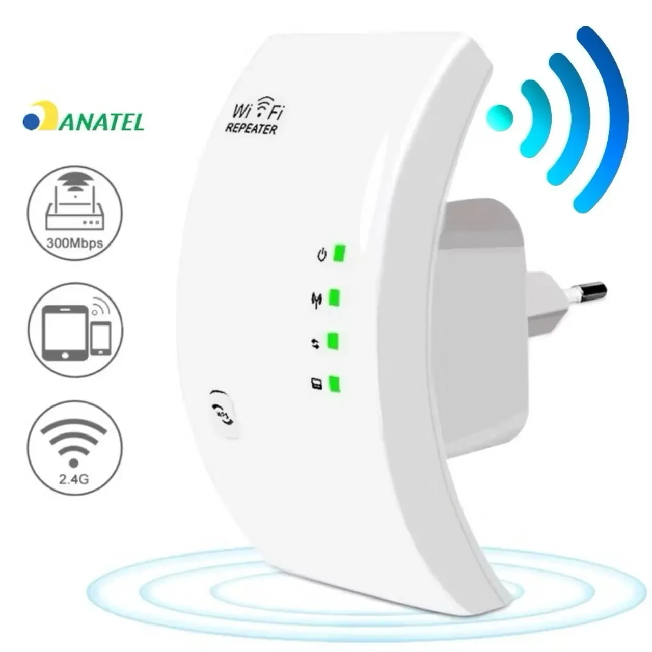 Repetidor Amplificador De Sinal Wifi 600/mbps Ultra Rápido sinal forte