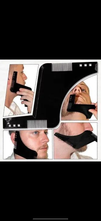 Régua P/ Barba Com Pente - Alinhador e Modelador de Barba - Foto 2