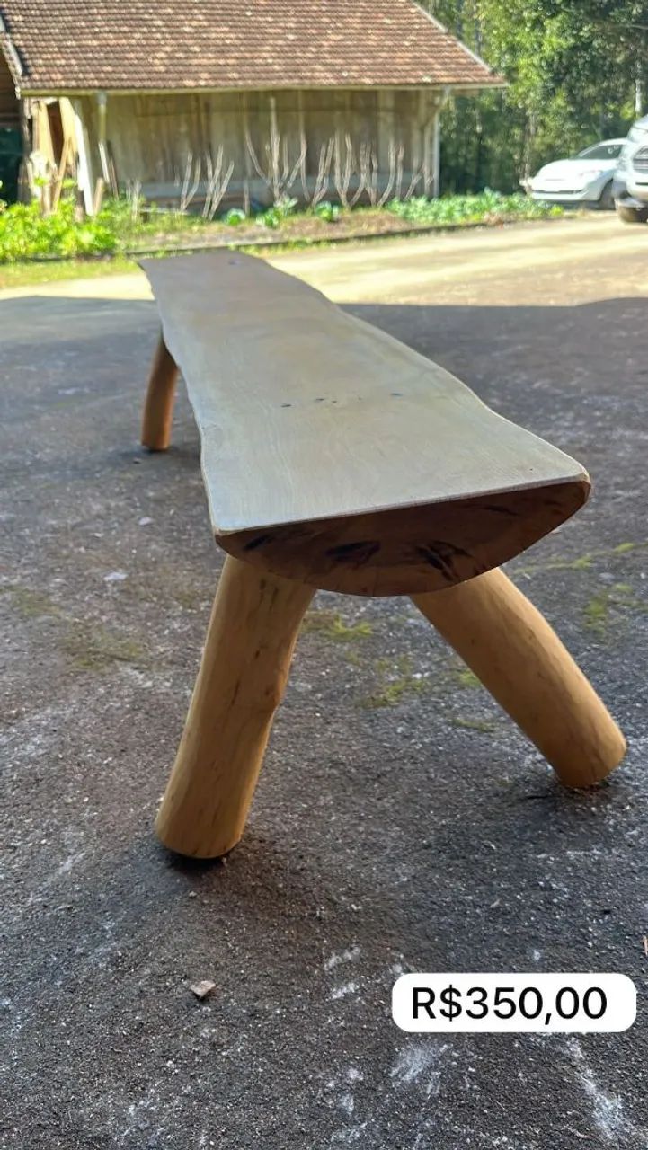 Banco para trews lugares , rústico  - Foto 5