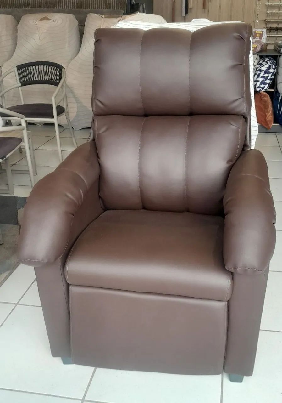 Poltrona do papai Reclinável Marrom Confortável