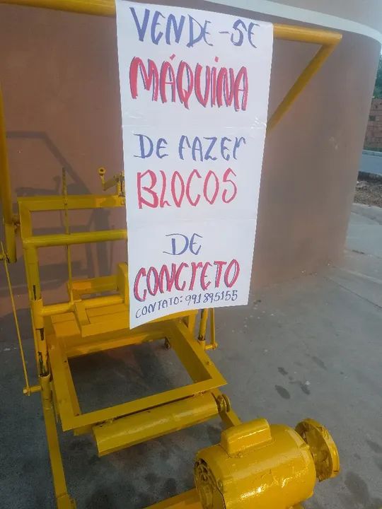 Máquina de fazer blocos de concreto  - Foto 2