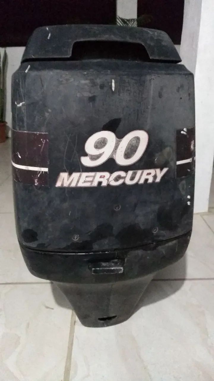 Capô Motor Mercury 90 hp para barcos - Foto 3