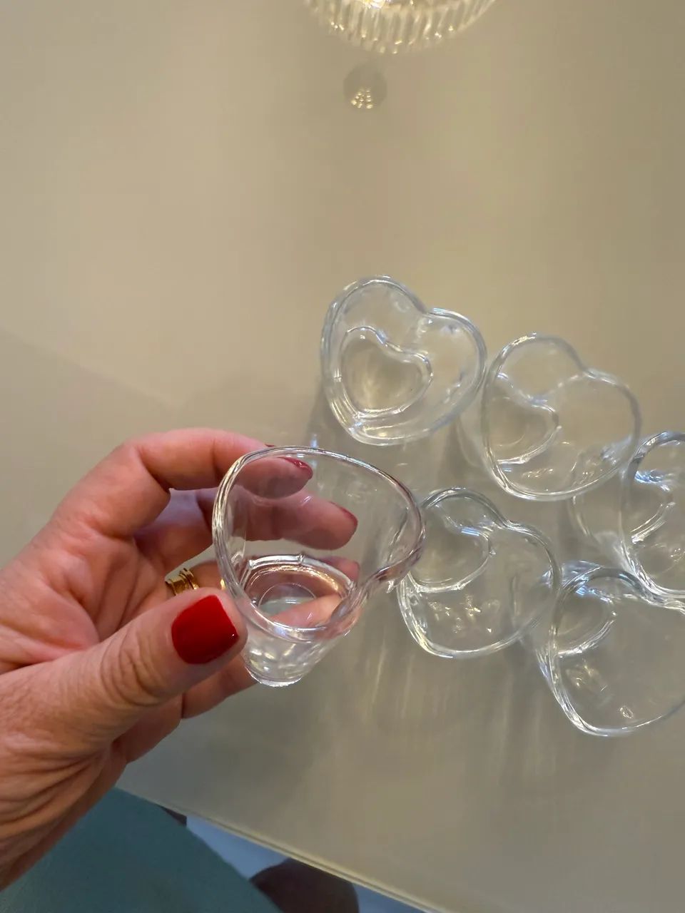 Kit 6 copinhos coração para shots  - Foto 2