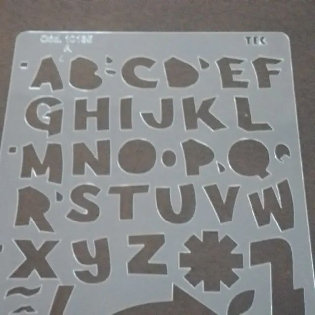 Gabarito acrilico Letras e Simbolos - Foto 4