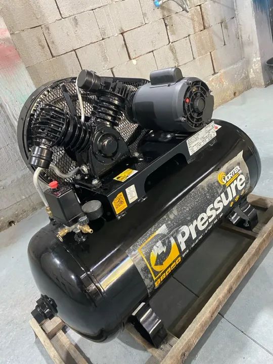 Compressor de Ar Industrial - Pressure - VORTEX 300 - 10 pés - 100 litros - Semi-Novo - Foto 3