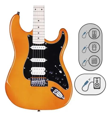 Guitarra Michael Strato Com Efeitos GMS-250 VS - Foto 3