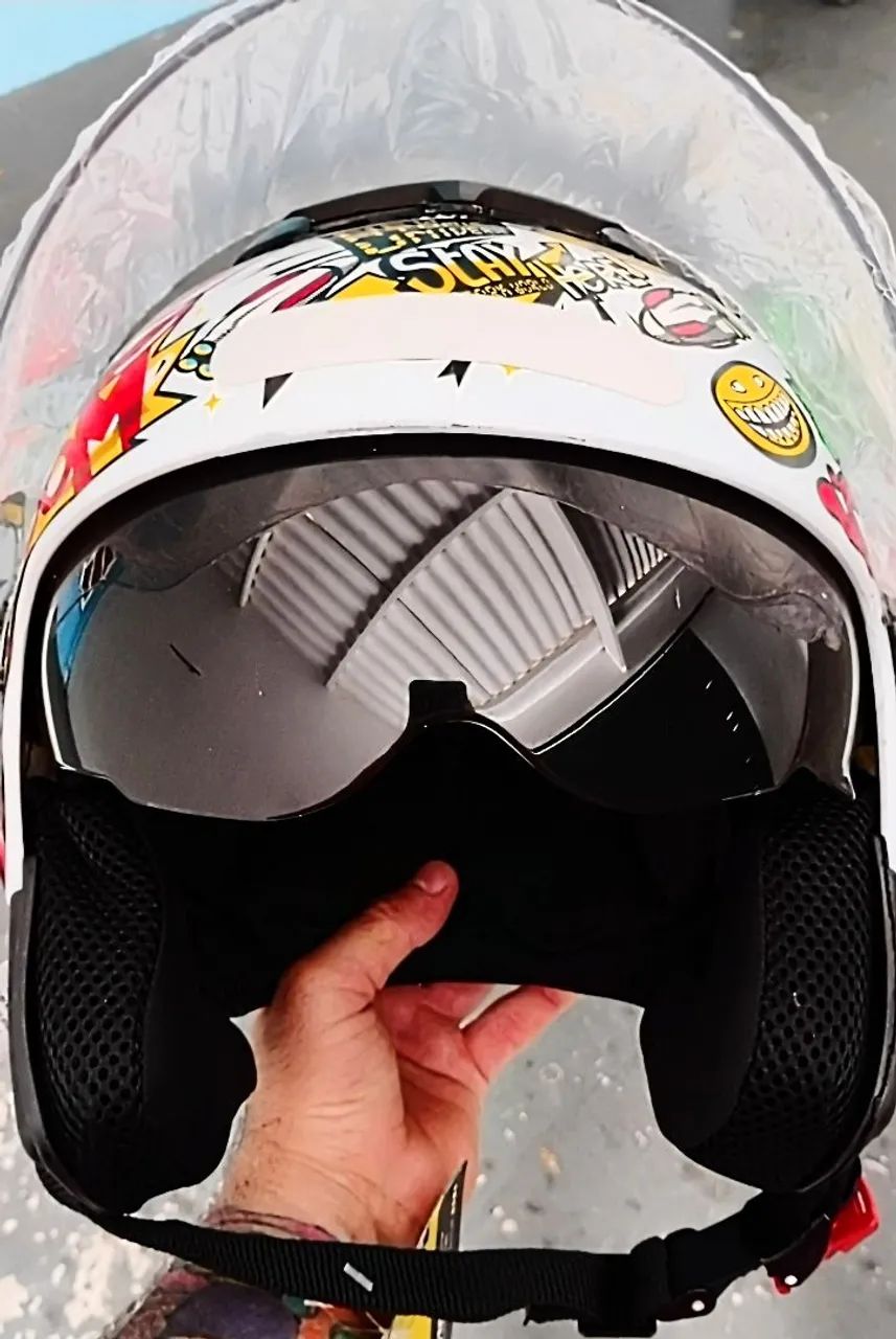CAPACETE NEW ATOMIC TAM60 NOVO - Foto 2