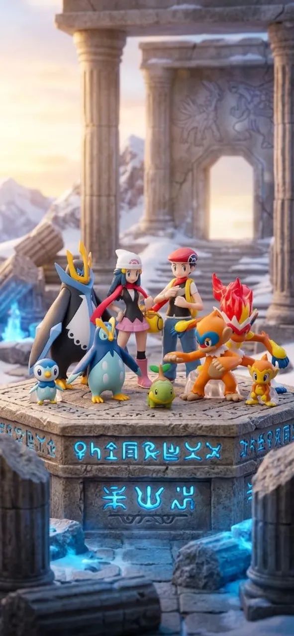 Bonecos pokemon e dragon ball