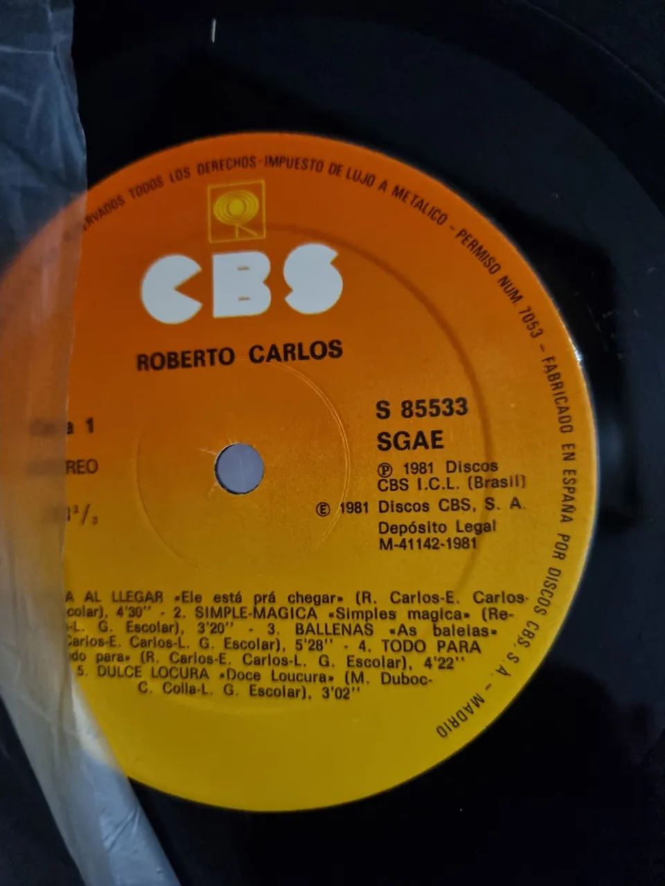 LP Roberto Carlos 1981 - Espanha - Foto 3