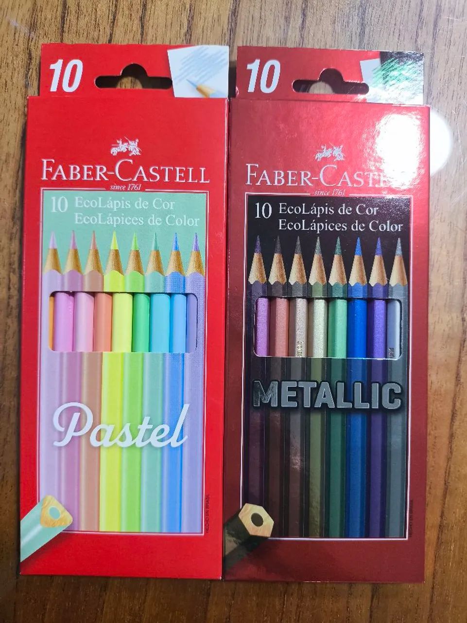 Lápis de cor Faber Castell (Pastel e Metallic)