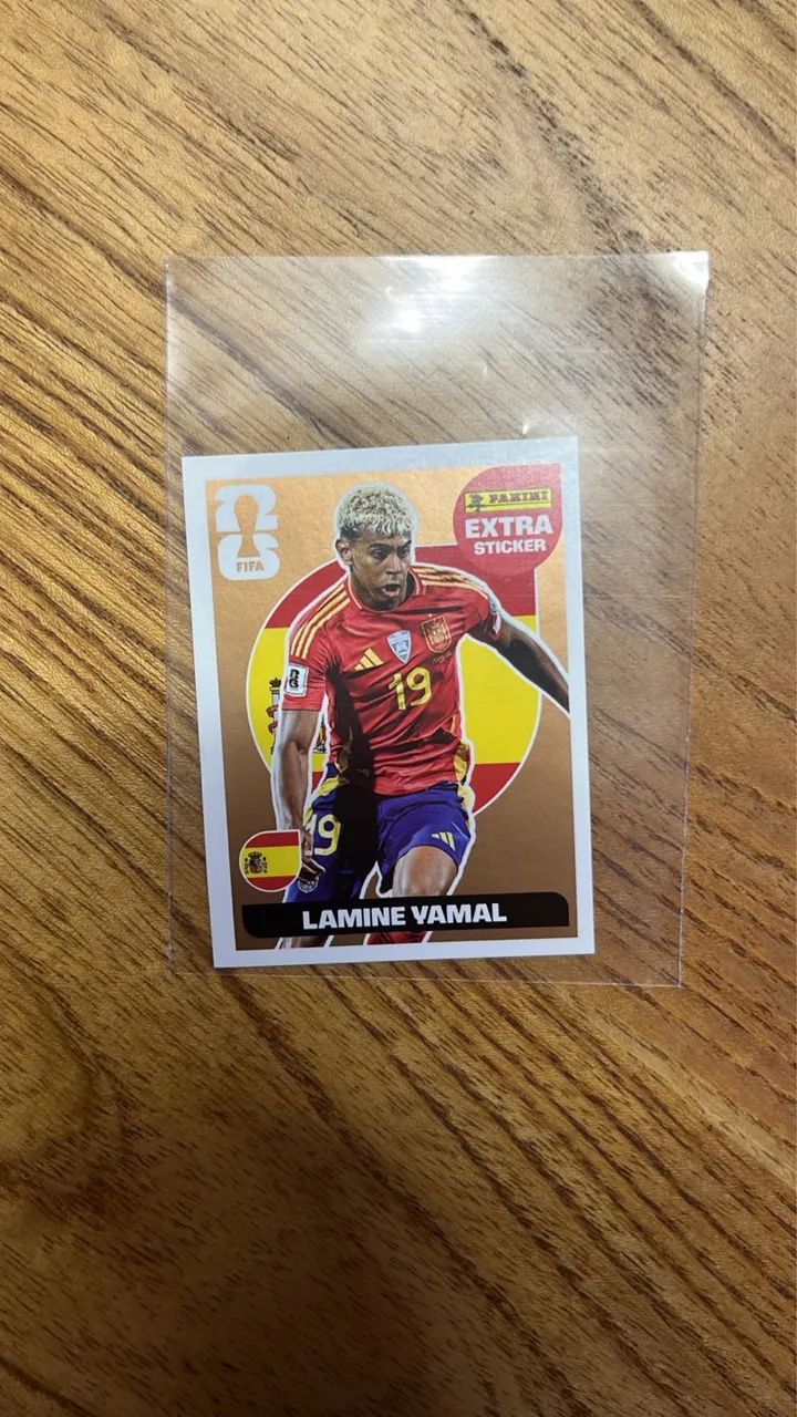 Figurinha copa do mundo 2026 extra lamine yamal