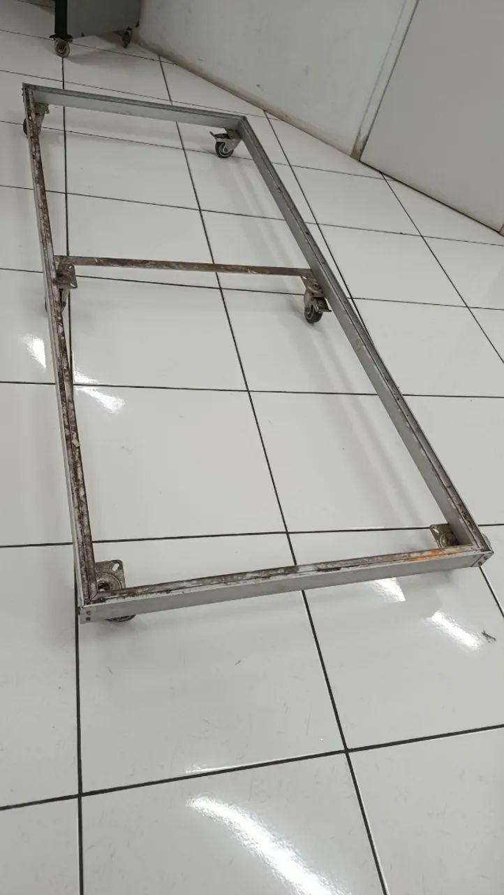 6 bases / estruturas industriais em alumínio com rodízio  - Foto 4
