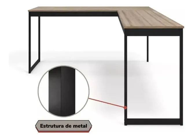 Mesa Industrial em L  - Foto 4